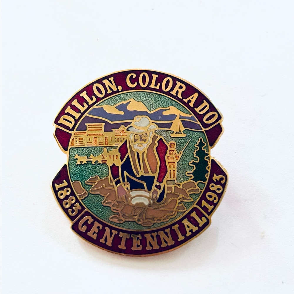 Dillon Colorado Centennial 1883-1983 Enamel Pin - Multicolor
